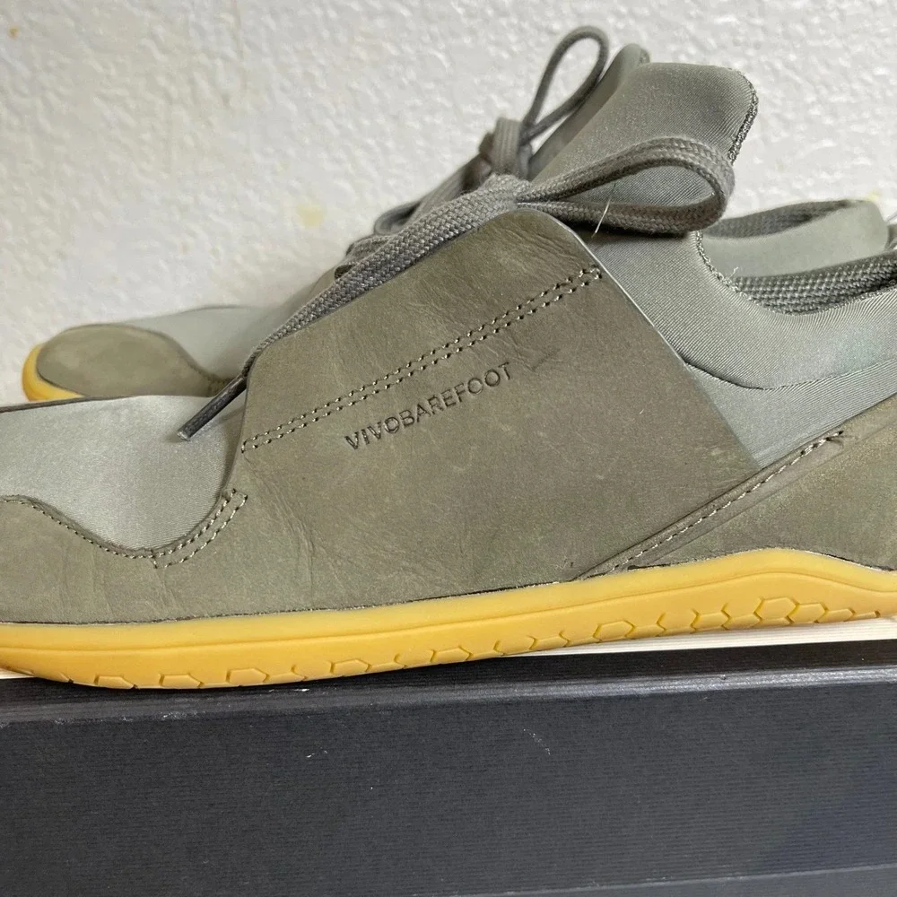 Vivobarefoot Kasana Ghillie Olive Green Kanna Comfort Sneaker Womens 41 EU/10 US